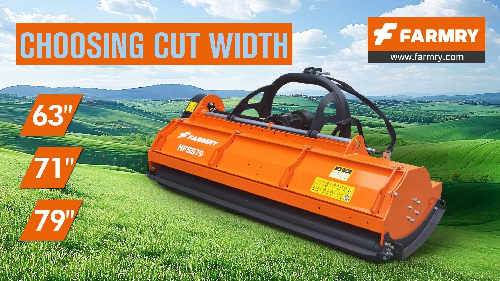 Choosing Cut Width: 63″, 69″, 79″ Options