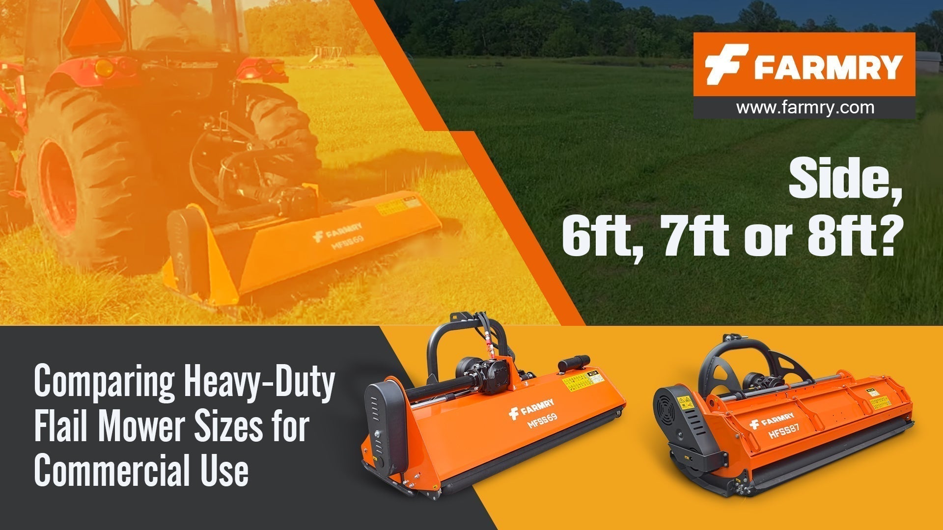 Side, 6ft, 7ft or 8ft? Comparing Heavy-Duty Flail Mower Sizes for Commercial Use