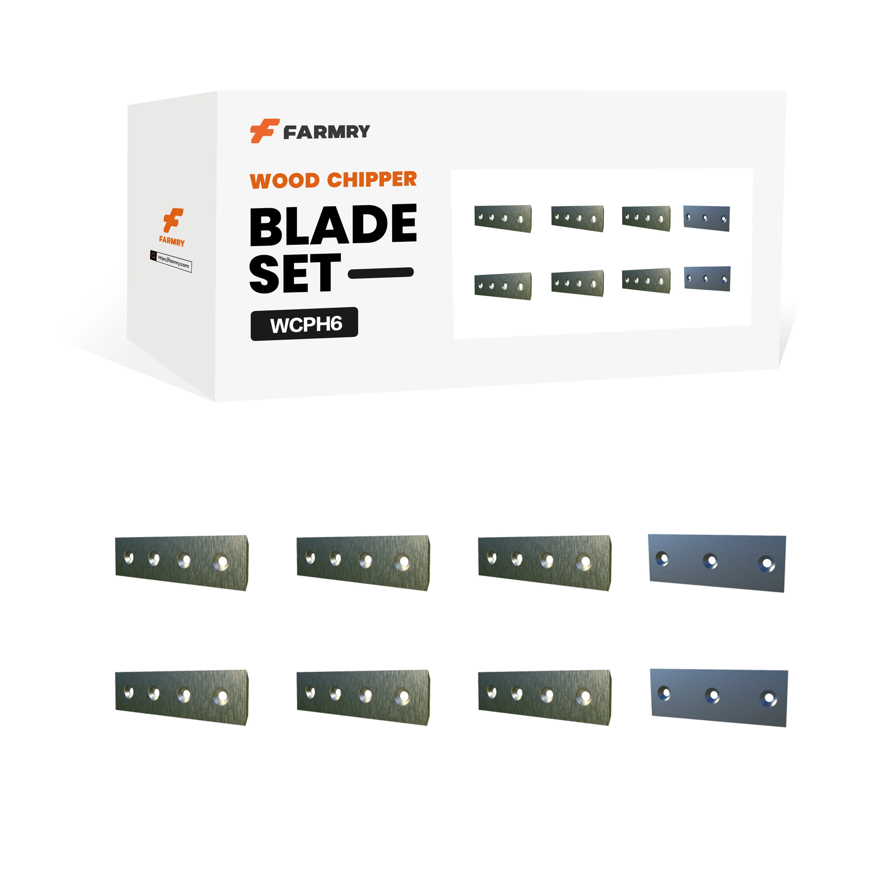 (6 moving blades+2 fixed blades)Blade Set for WCPH6
