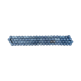 The farmry (1 Pcs/Kit) Roller Chain for SSB72/SSB84/TSB72/TSB84 (104402A/104403A/104303A/104304A) is shown laid straight on a white background, featuring clean, shiny metal links with a bluish-silver finish.