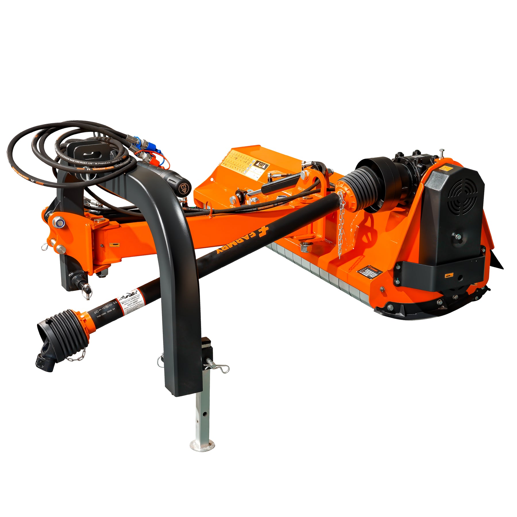 3 Point 57" Offset Flail Ditch Bank Mower for Category 1 Tractors, 25-45HP, VLF57
