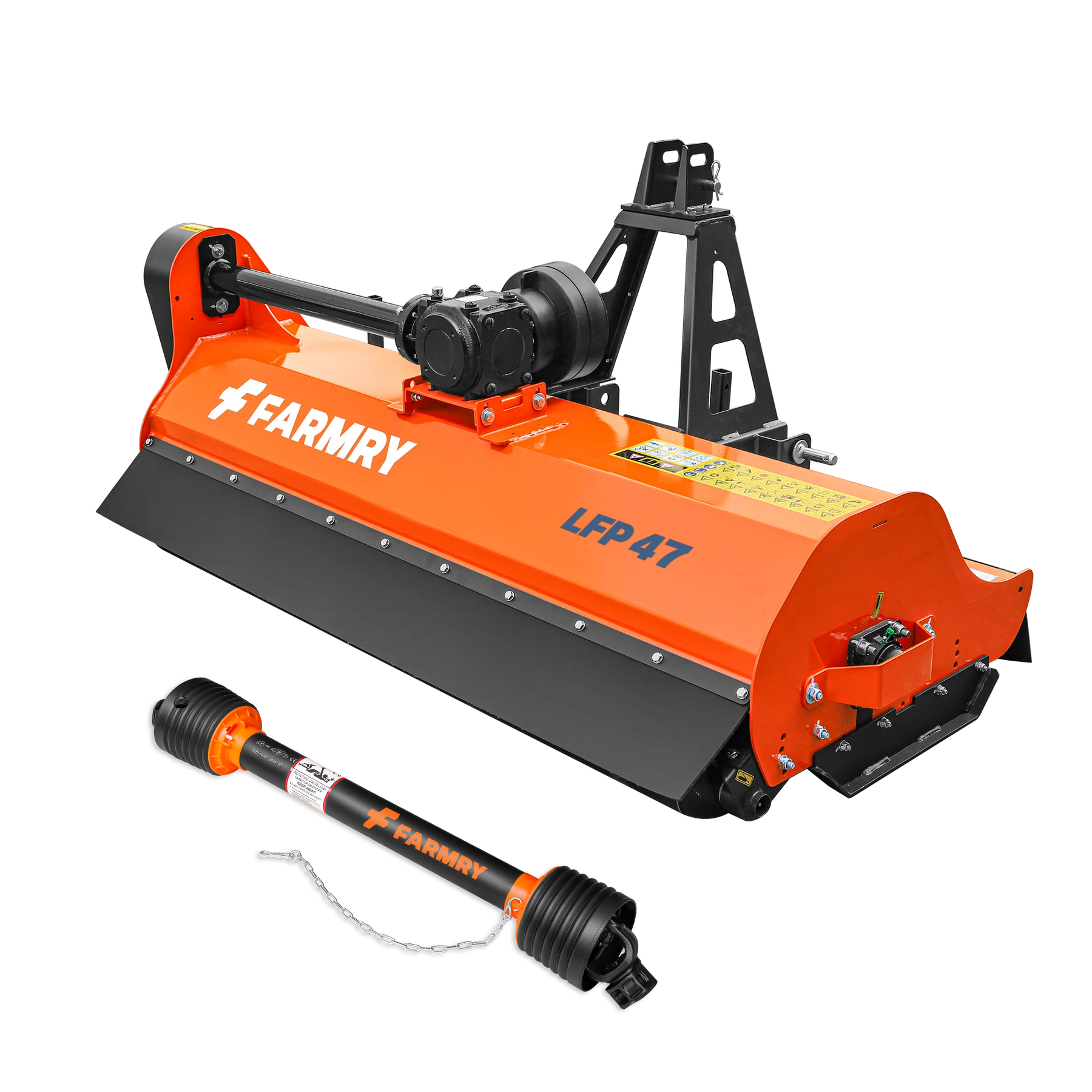 3 Point 47" Flail Mower, PTO Powered 25-45HP Mowing Attachment for Category 1 Tract/ors, LFP47 Pro Series