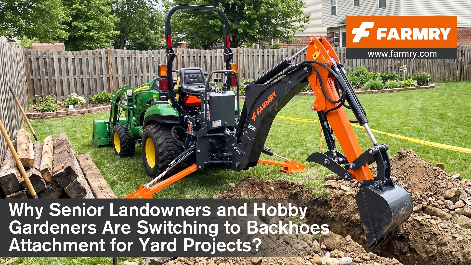Why Senior Landowners and Hobby Gardeners Are Switching to Backhoes Attachment for Yard Projects
