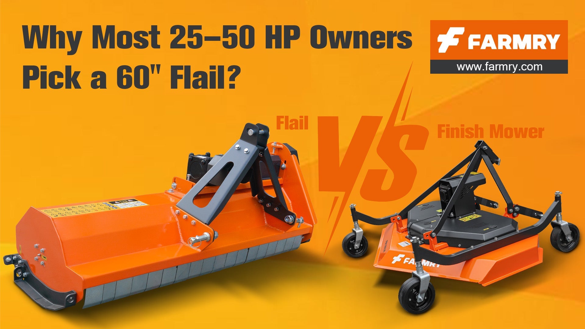 Flail vs Finish Mower: Why Most 25–50 HP Owners Pick a 60" Flail