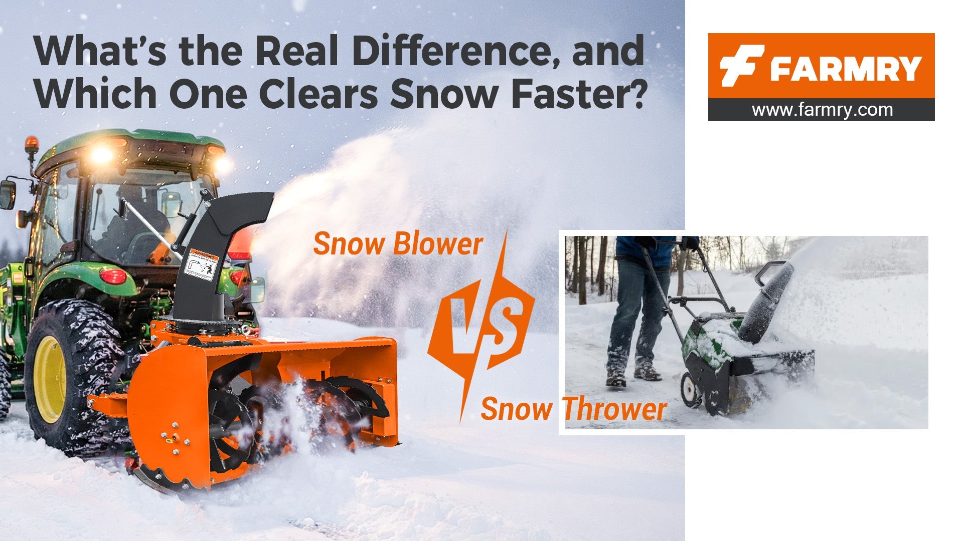 Snow Blower vs Snow Thrower: What’s the Real Difference, and Which One Clears Snow Faster?