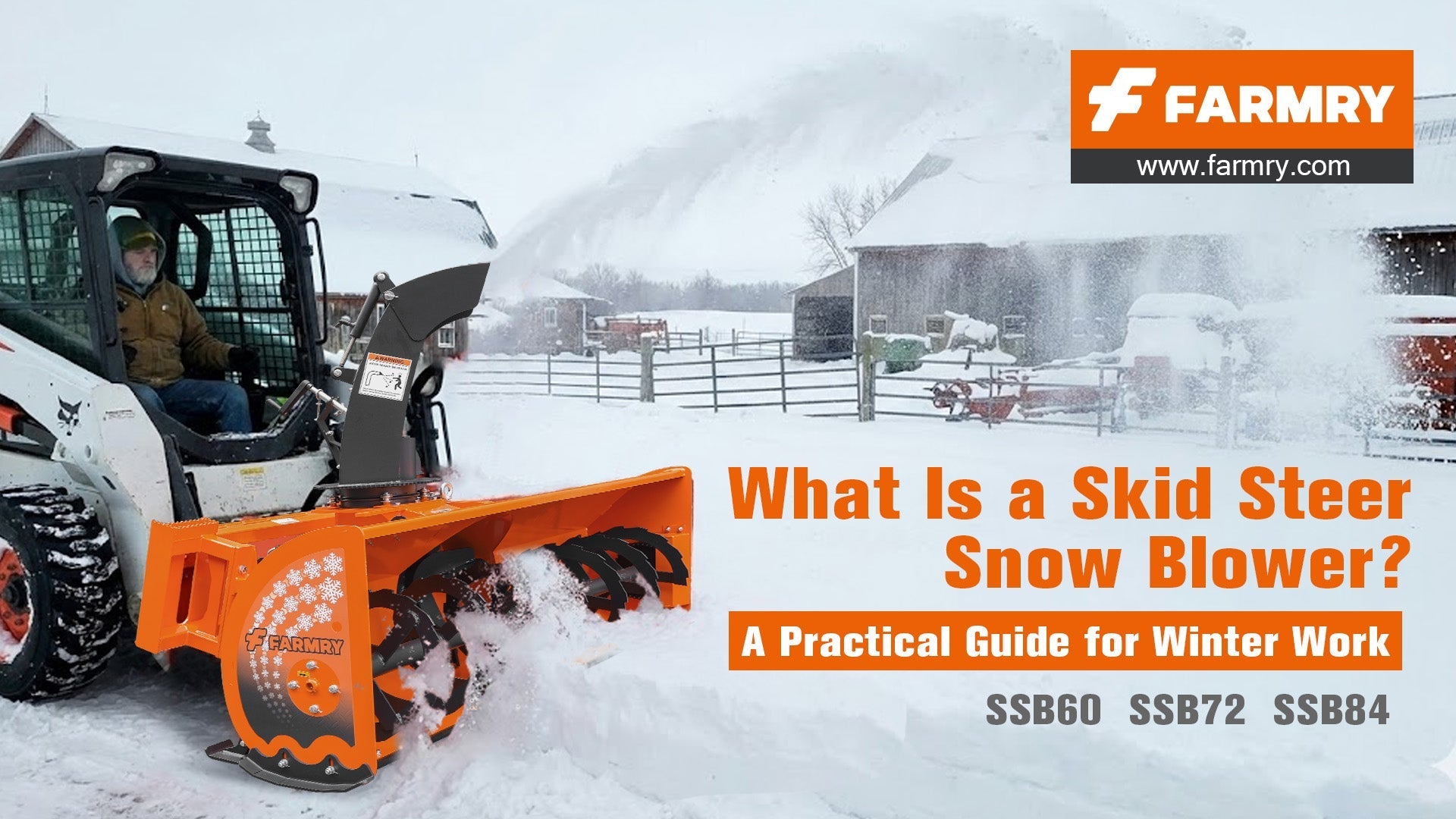 What Is a Skid Steer Snow Blower? How It Works, Hydraulic Requirements & Machine Fit