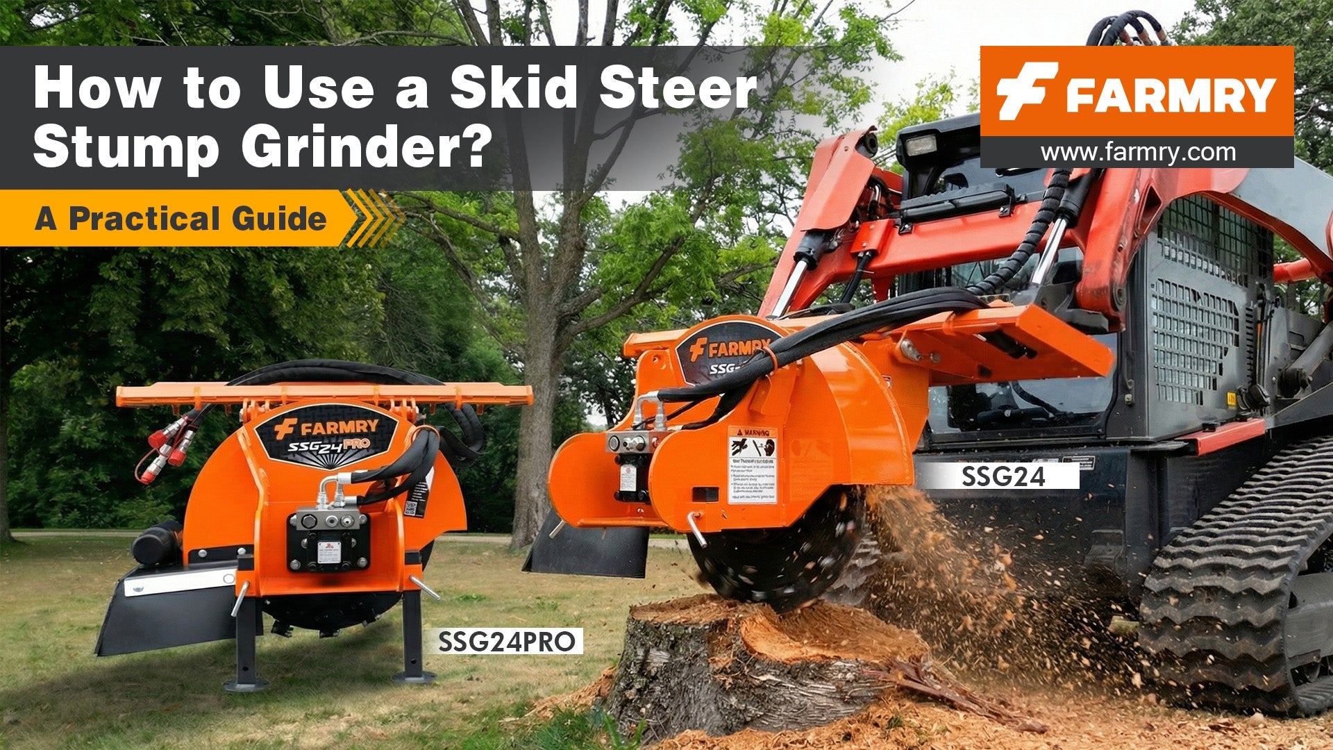 How to Use a Skid Steer Stump Grinder: A Practical Guide