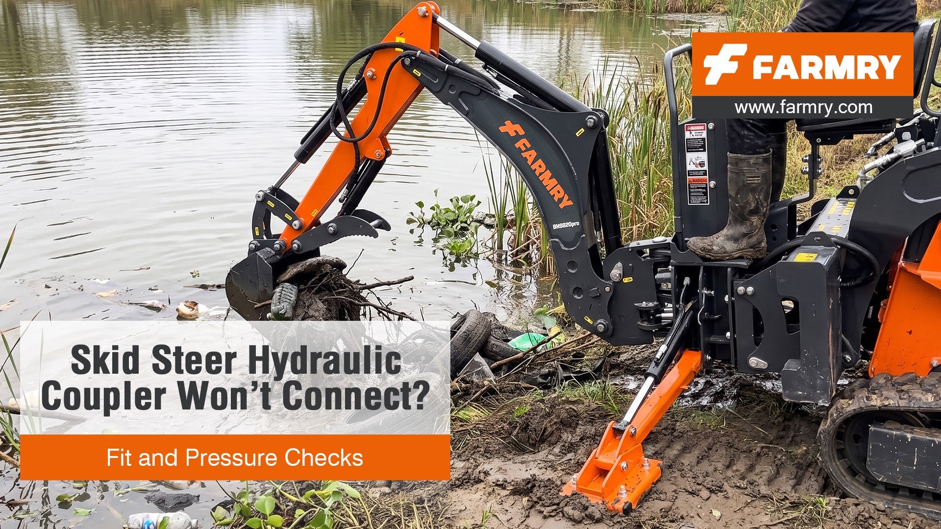 Skid Steer Hydraulic Coupler Won’t Connect? Fit and Pressure Checks