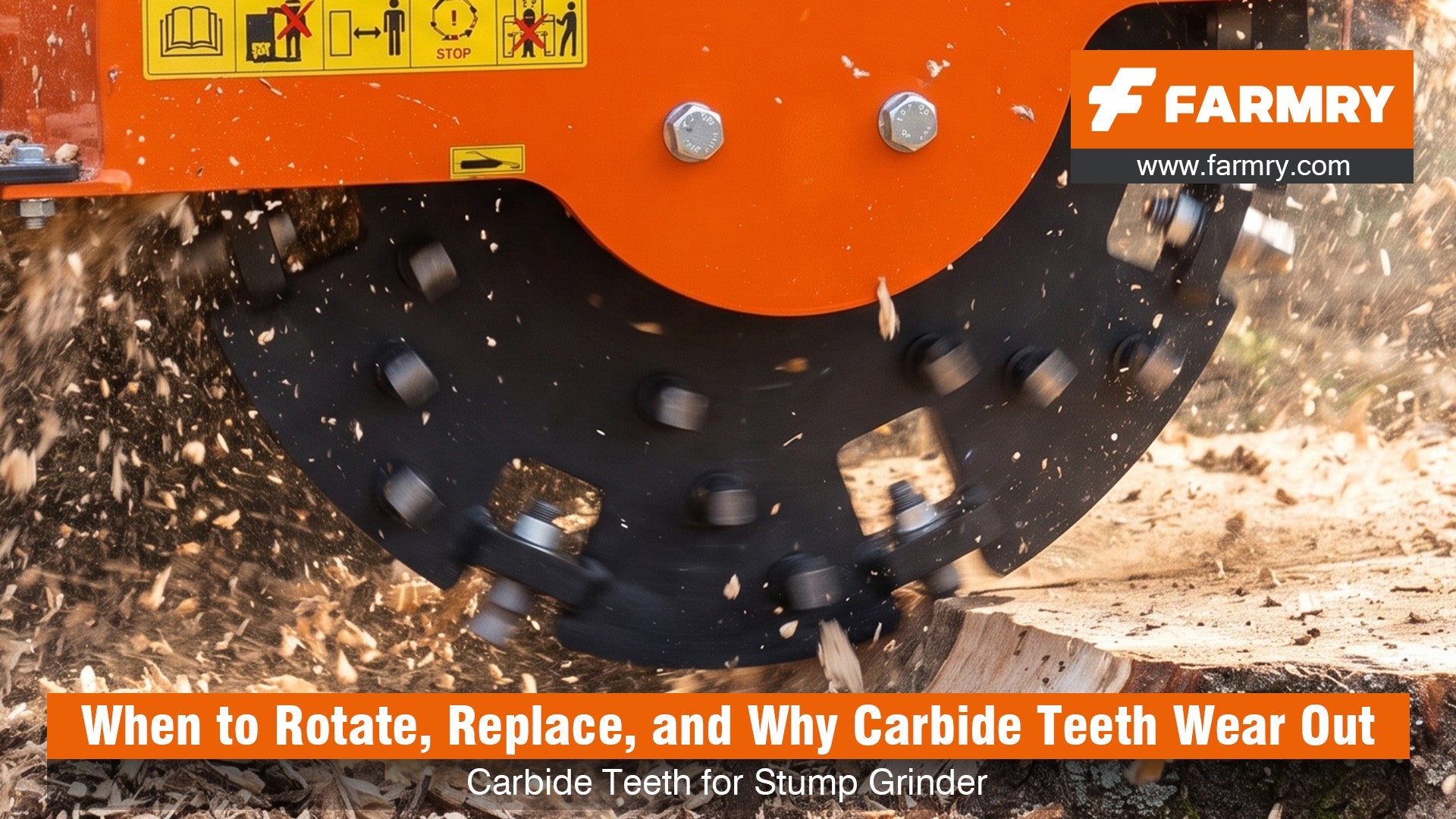 Carbide Teeth for Stump Grinder: When to Rotate, Replace, and Why Carbide Teeth Wear Out