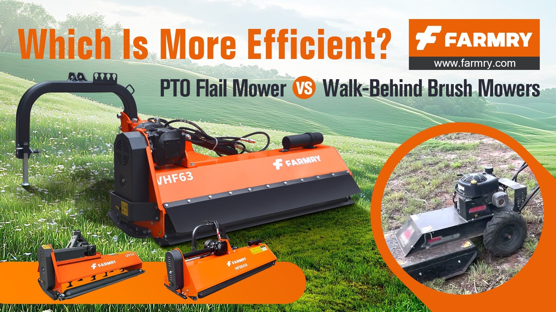 PTO Flail Mower vs Walk-Behind Brush Mowers: Which Is More Efficient?