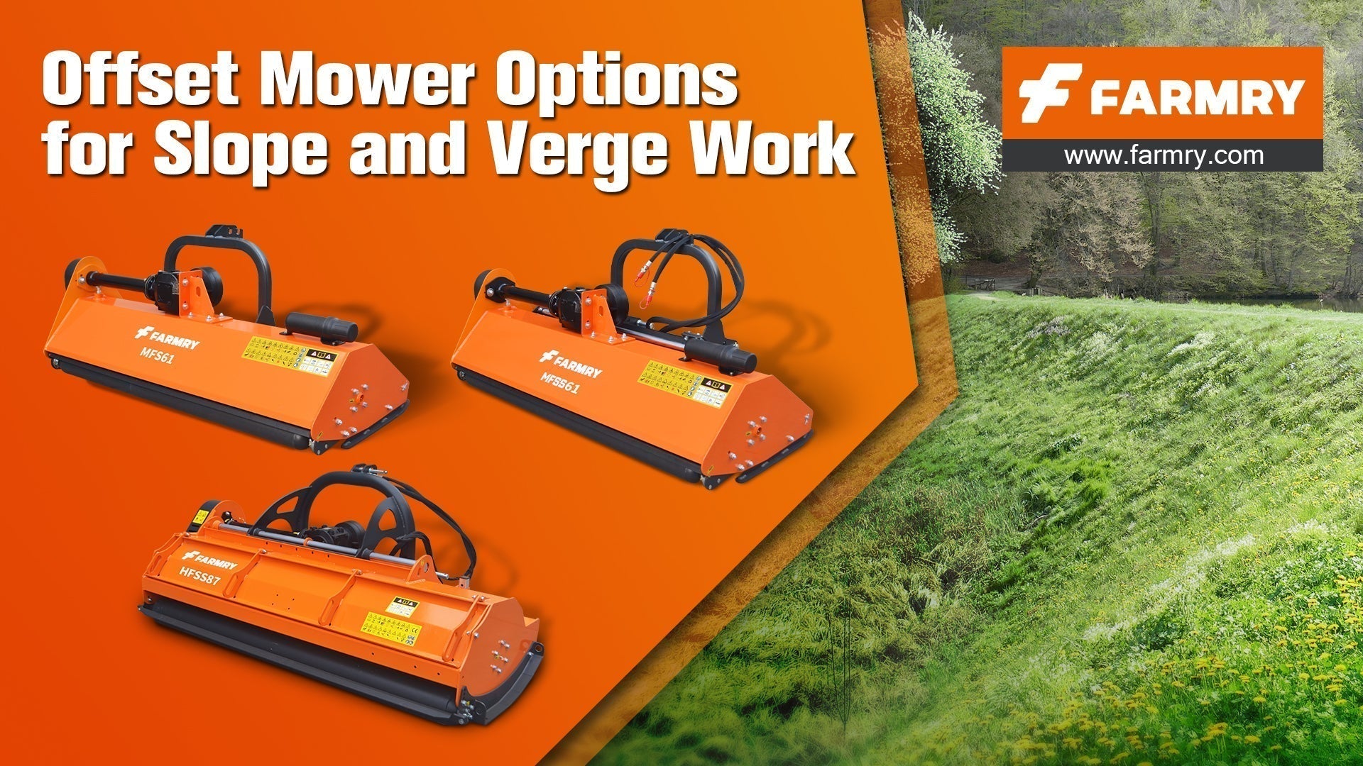 Best 3 Point Offset Mower for Slopes, Ditches & Banks