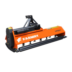 3 Point 61" Flail Mower, PTO Powered 15-35HP Mowing Attachment for Category 1 Tractors, LFS61