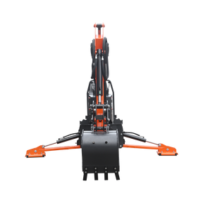 8 '2 " Tractor  Backhoe with Curved Boom, Italian Original WALVOIL Seven Way Hydraulic Control Valve, 15" Bucket, Hydraulic Grapple Thumb,  Self-Contained One-Piece Gear Pump&Hydraulic Reservoir included, for 30-65 HP, Cat 1&2 Hookup, BH820Pro
