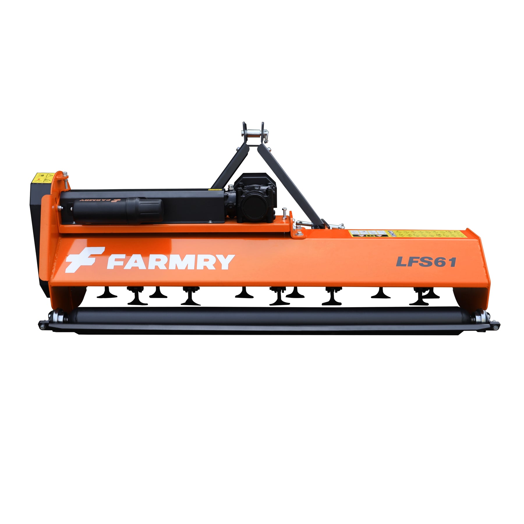 3 Point 61" Flail Mower, PTO Powered 15-35HP Mowing Attachment for Category 1 Tractors, LFS61