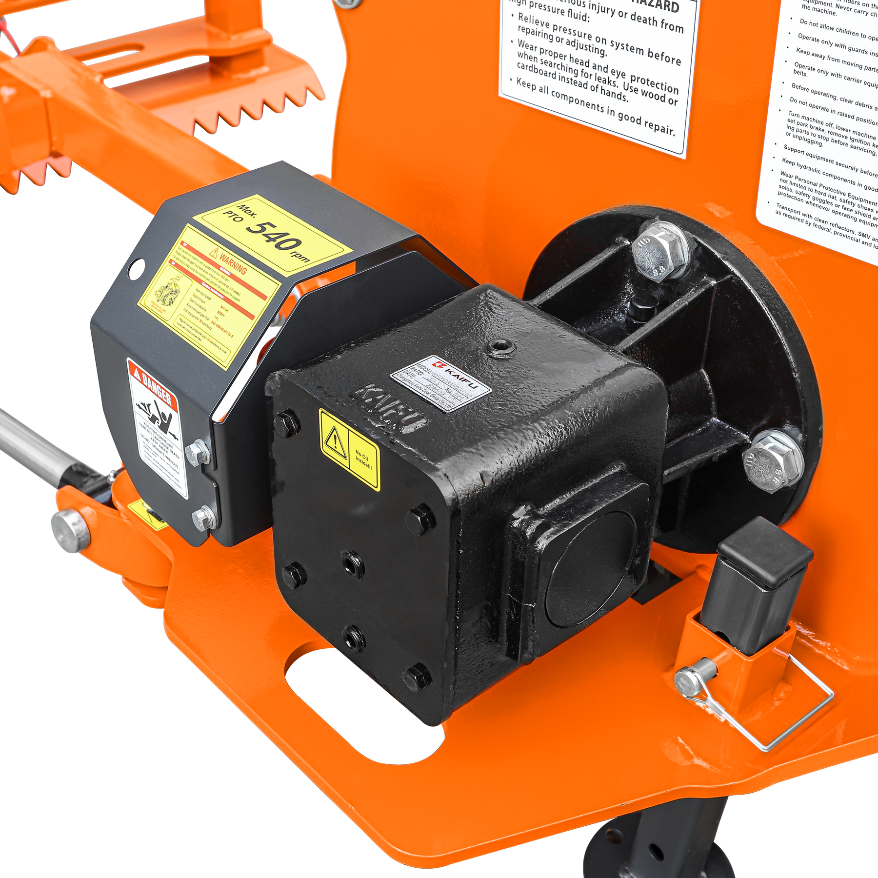 24 inch Hydraulic Stump Grinder with 56ps Carbide Teeth for Tractor From 25hp To 60hp, Premium Driveline with Included, HSG24