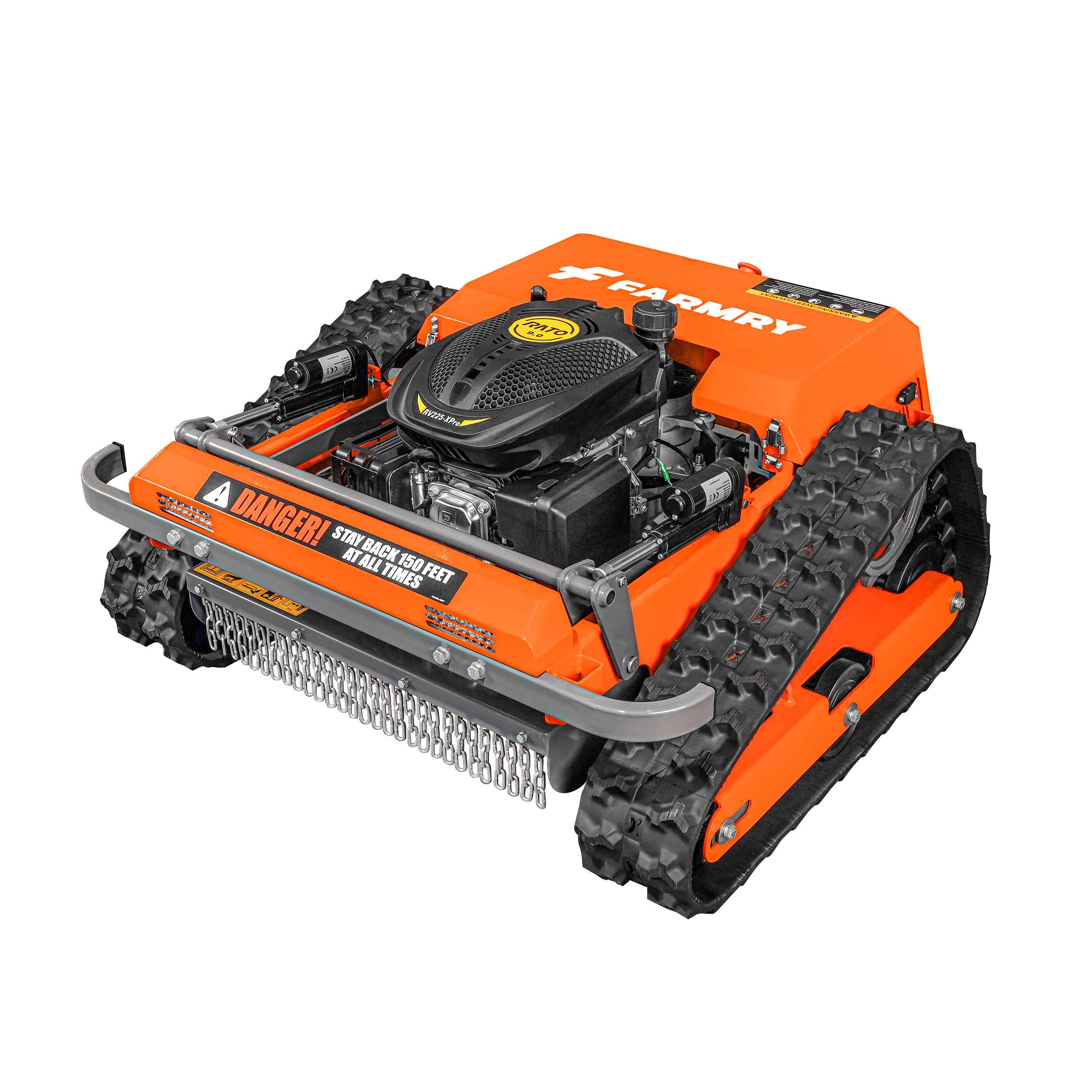 Remote Control Track Mower | Safe & Powerful Mowing on Slopes | Farmry