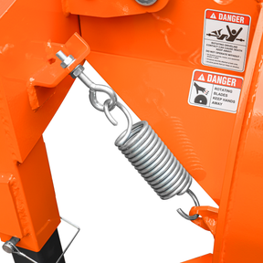 3-Point PTO Stump Grinder PRO, Two Torsion Springs, Speed Indicator, 34 Carbide Teeth, for 15-45HP Tractors, PTO Shaft Included with Slip Clutch. SG24 Pro