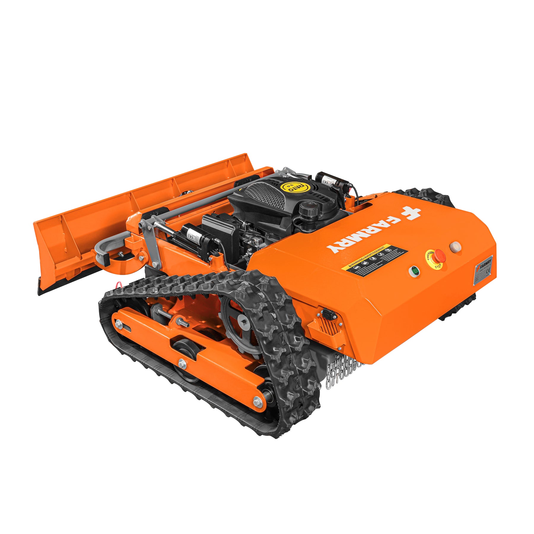 Remote-Controlled Track Mower with Snow Plow – 20.9" Cut, 6.1HP, RM20S