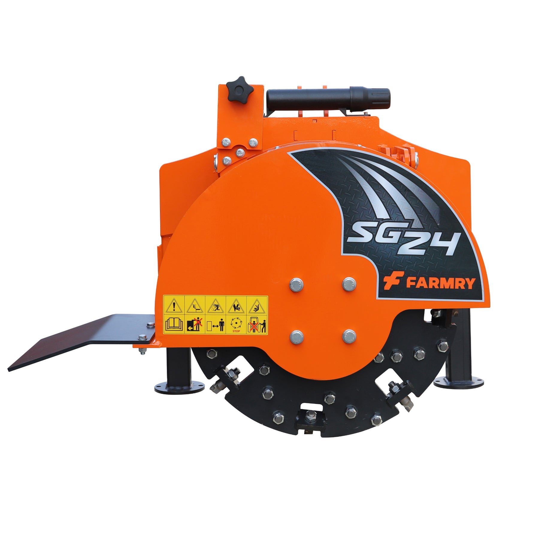 3-Point PTO Stump Grinder, 34 Carbide Teeth, for 15-45HP Tractors, PTO Shaft Included with Slip Clutch, SG24 - Farmry