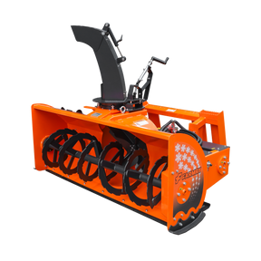 72” Skid Steer Snow Blower, 45-75 HP, REQ.Hydraulic Flow 16 -21GPM , 24” Diameter Impeller,  Manual 360 °Snow Chute,  Snow Shovel for JAM Clearance included, SSB72