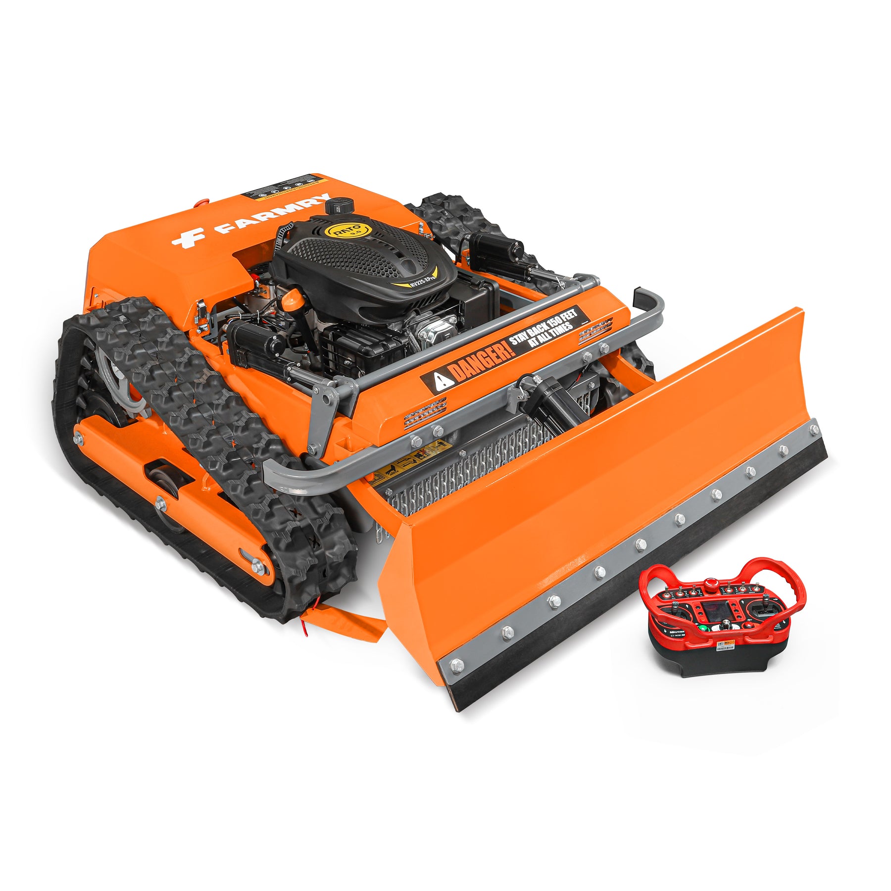 Remote-Controlled Track Mower with Snow Plow – 20.9" Cut, 6.1HP, RM20S