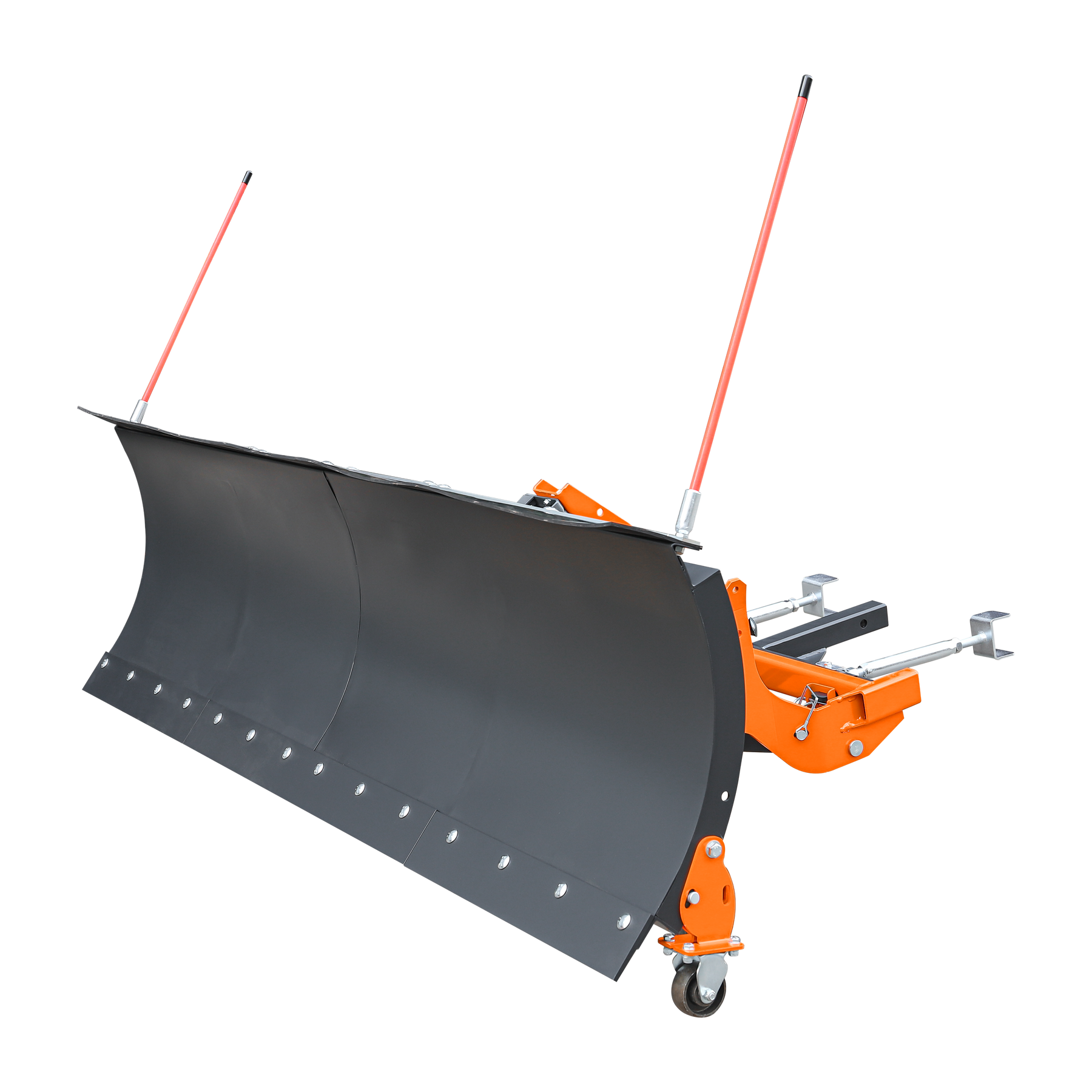 SP84 84" Truck/SUV Front Mount Snow Pusher, Left and Right Angle, 2" Mount Receiver, Wireless Winch Control