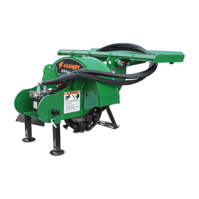 24 inch Skid Steer Loader Stump Grinder with Flexible Coupling and 3 Time Indexing Carbide Teeth, 18 to 23GPM, SSG24PRO(Green)