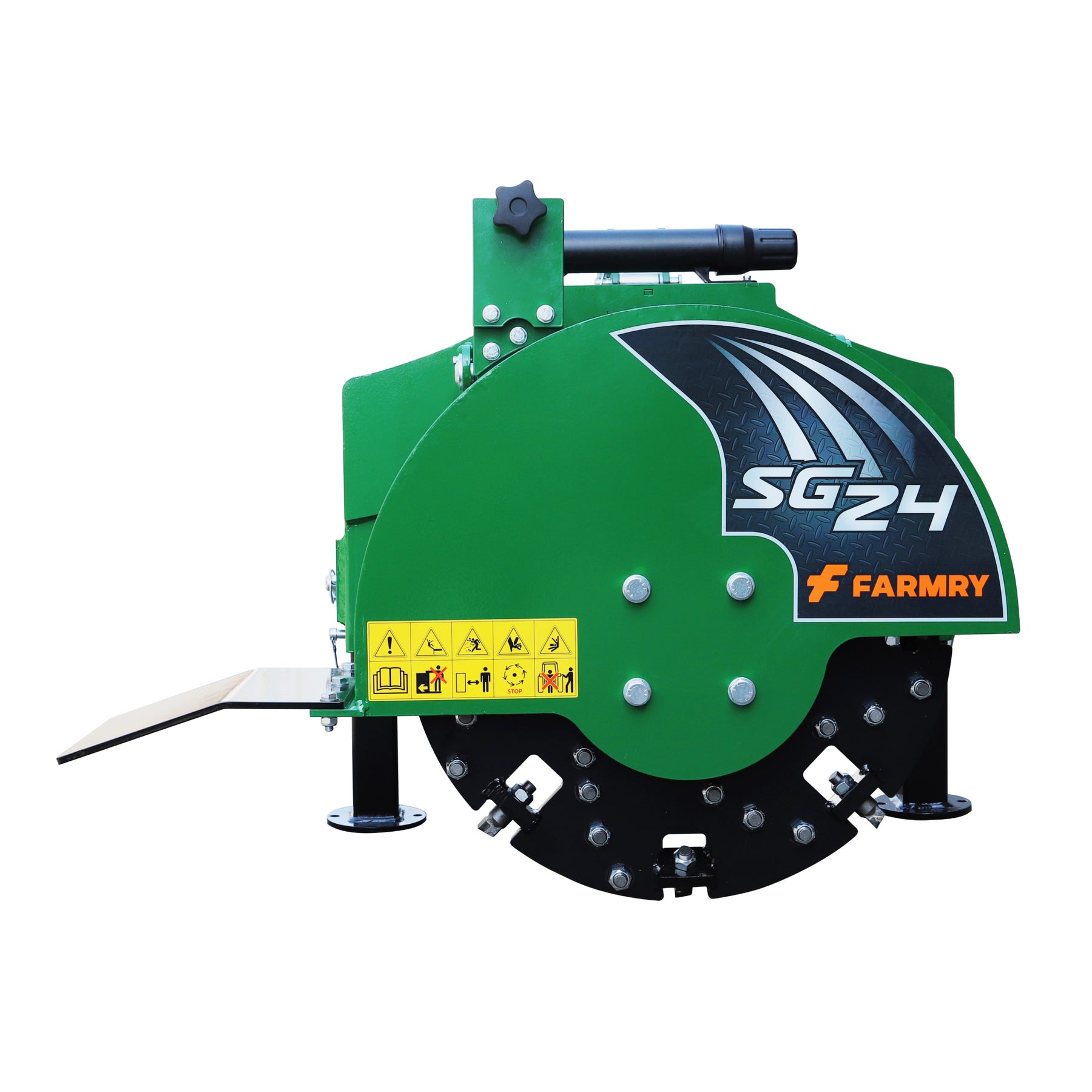 3-Point PTO Stump Grinder, 34 Carbide Teeth, for 15-45HP Tractors, PTO Shaft Included with Slip Clutch, SG24 - Farmry