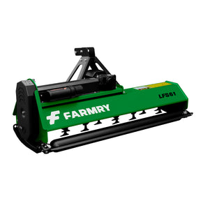 3 Point 61" Flail Mower, PTO Powered 15-35HP Mowing Attachment for Category 1 Tractors, LFS61 Green
