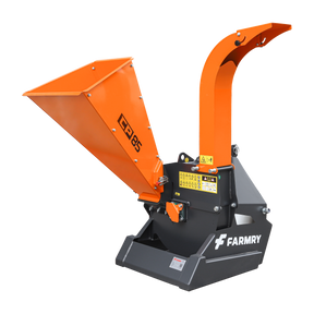 FARMRY PTO Wood Chipper for Tractors | Durable 3-Point Hitch Brush Shredder Model CP85