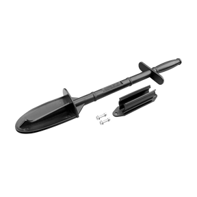 The farmry Snow Blower Snow Shovel (1 Pcs/Kit) for SSB60/SSB72/SSB84/TSB48/TSB60/TSB72/TSB84 includes a black plastic spade, detachable handle, mounting bracket, and two screws, shown on a white background.