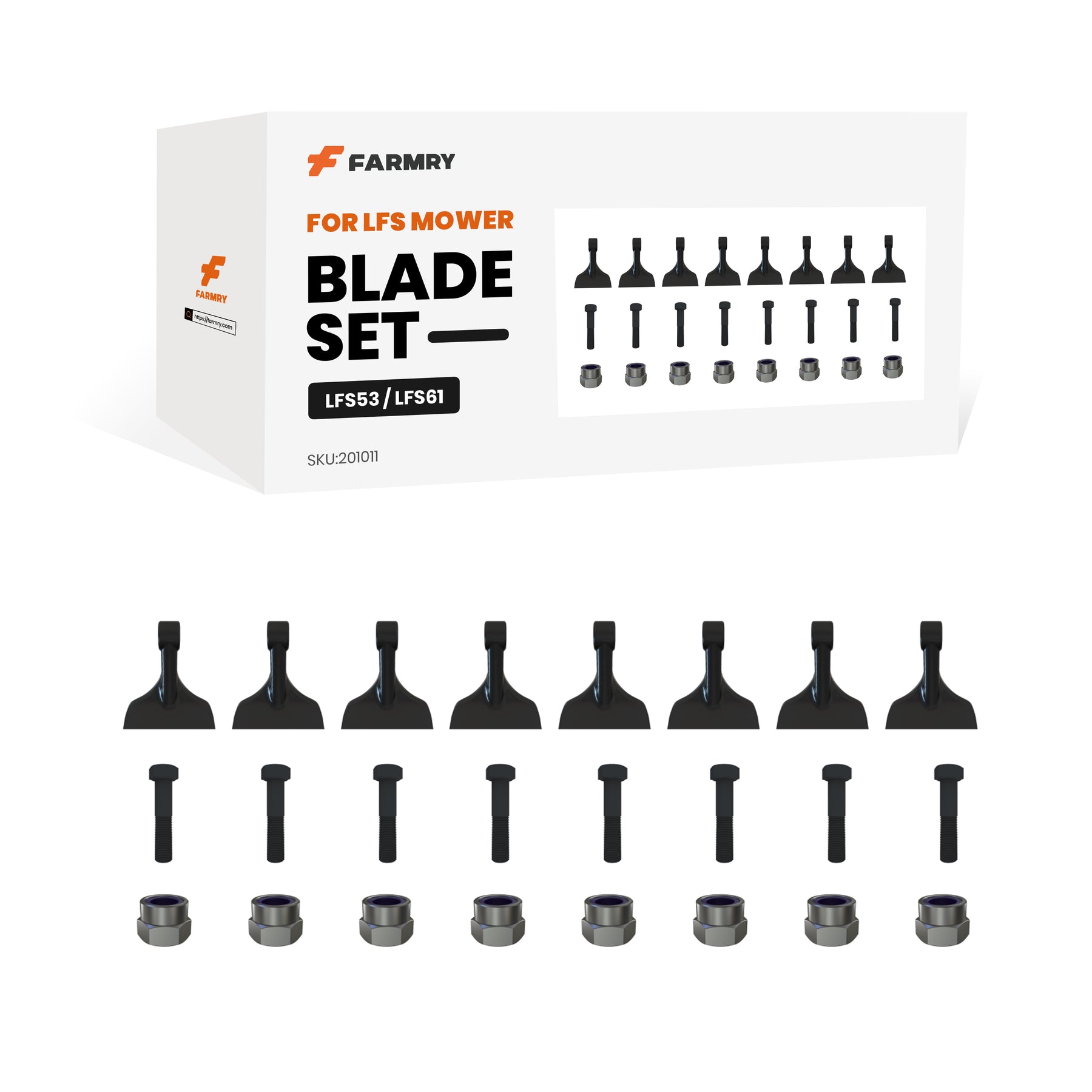 (1 Pack/8 Pcs of hammers)Blade Set for LFS MOWER