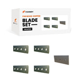 (4 moving blades+1 fixed blades) WCAP130 wood chipper replacement blades