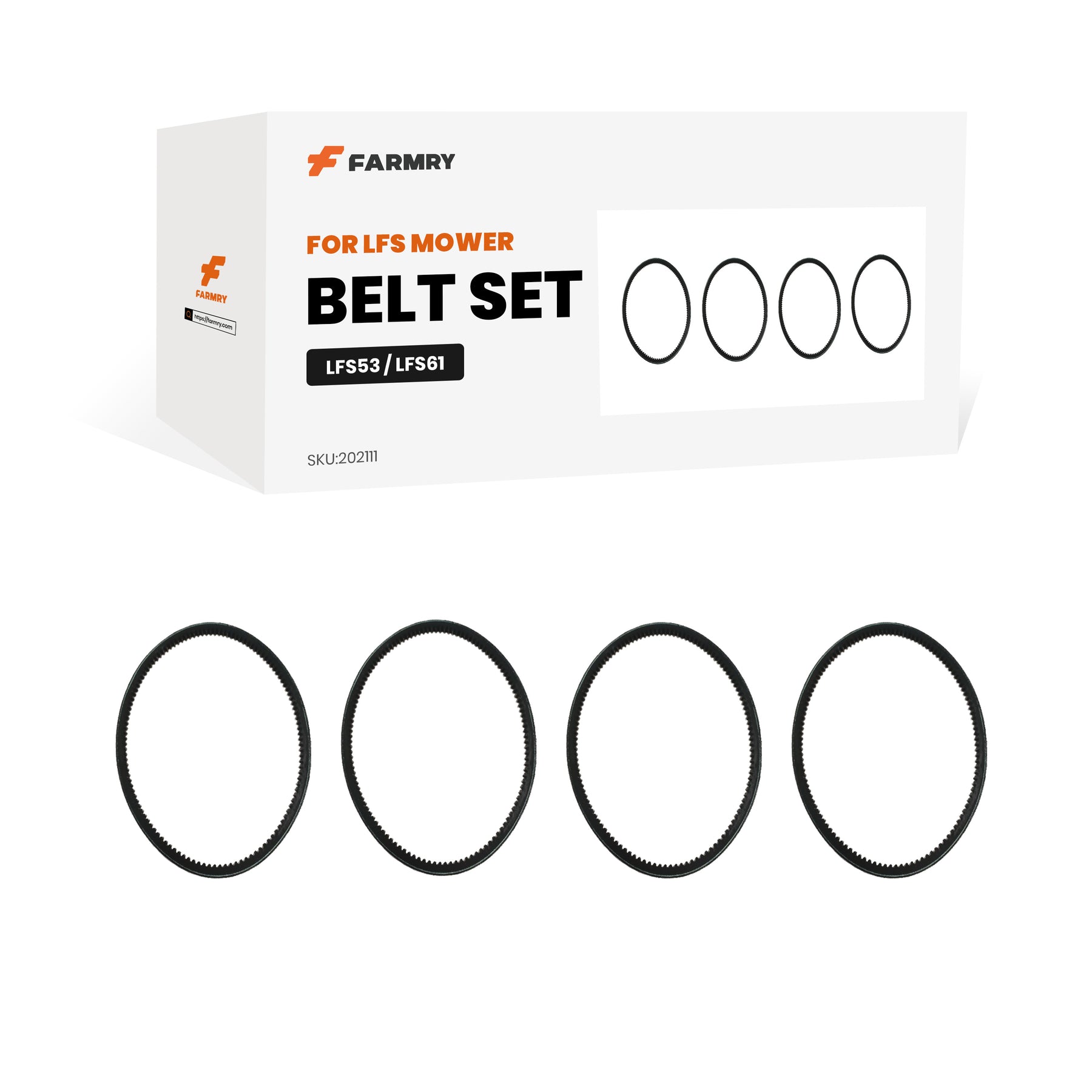 Belt Set for LFS MOWER - Farmry