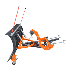 SP72 72" Truck/SUV Front Mount Snow Pusher, Left and Right Angle, 2" Mount Receiver, Wireless Winch Control