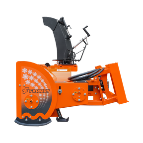 60” Skid Steer Snow Blower, 30-75 HP, REQ.Hydraulic Flow 16 -21GPM , 22” Diameter Impeller,  Manual 360 °Snow Chute,  Snow Shovel for JAM Clearance included, SSB60
