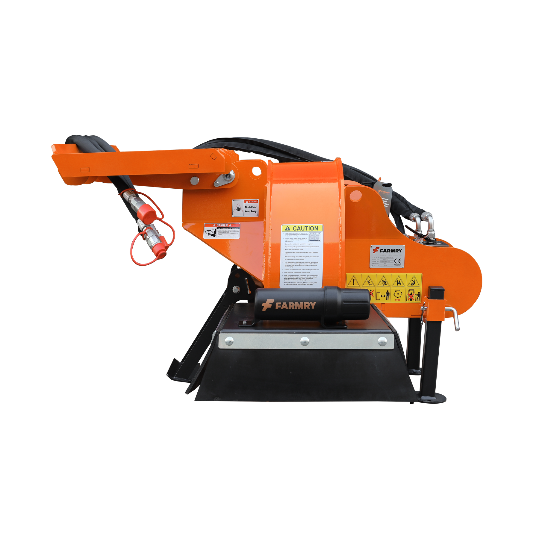 24 inch Stump Grinder for Skid Steer Loader,18 to 23GPM, SSG24(Orange)