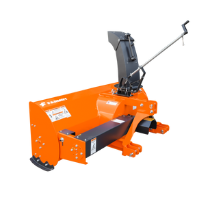 84" 3 Point Hitch Snow Blower for 30-100HP Tractor, CAT 1&2, 24” Impeller diameter, Manual 360 ° Snow Chute, Snow Shovel for JAM Clearance and PTO Shaft with Cluth included, TSB84
