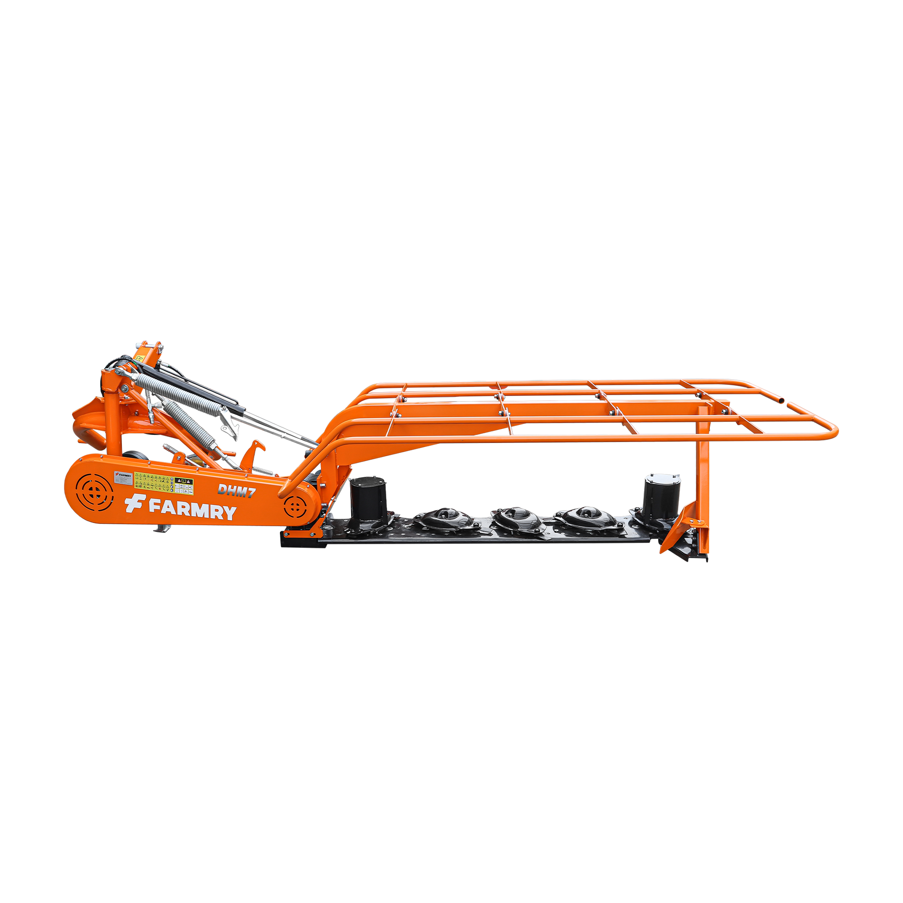 3 Point 81" Disc Mower, 5 Discs, PTO Powered 35–80HP Hay Cutter for Category 1 & 2 Tractors, DHM7