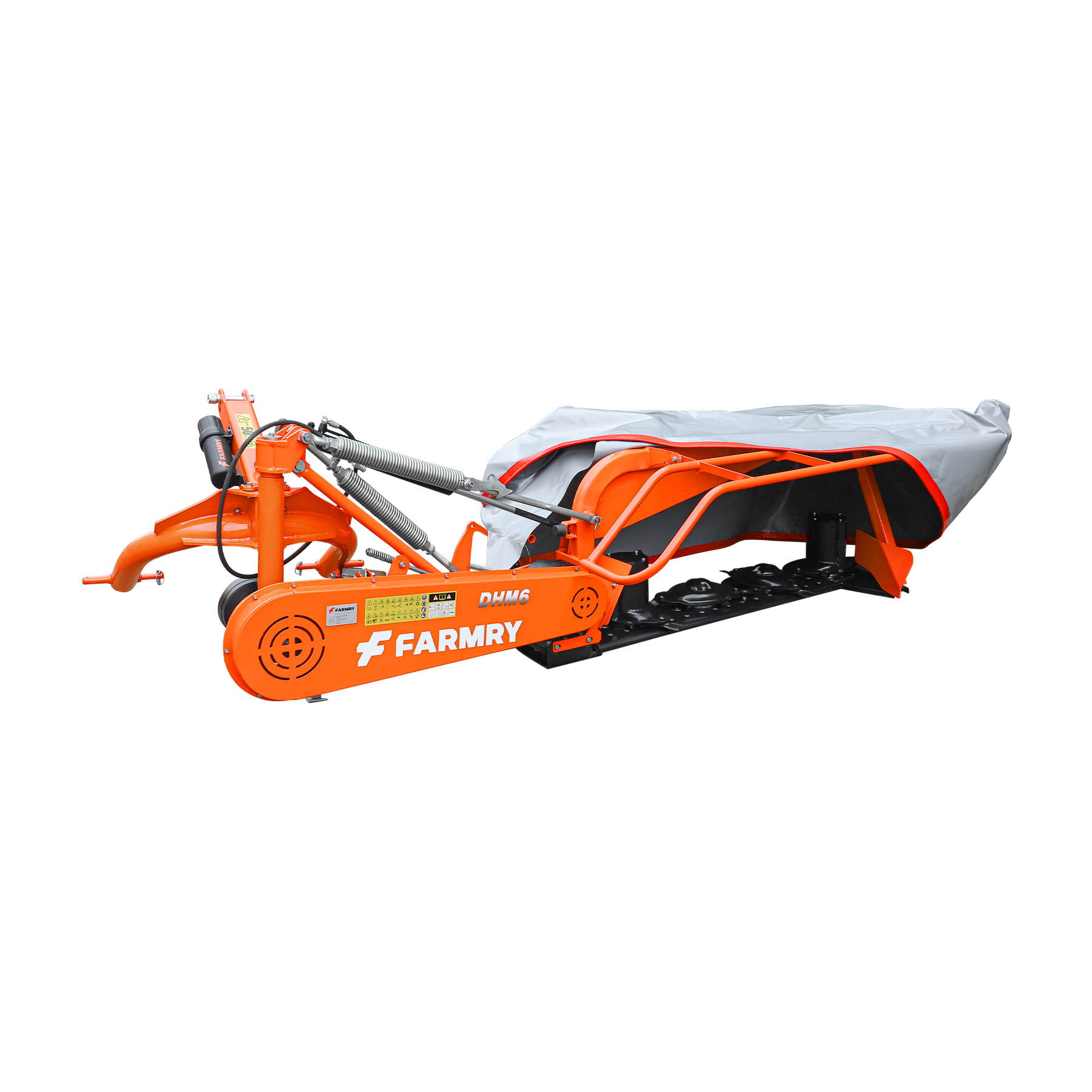 3 Point 65" Disc Mower, 4 discs, PTO Powered 35–80HP Hay Cutter for Category 1 & 2 Tractors, DHM6