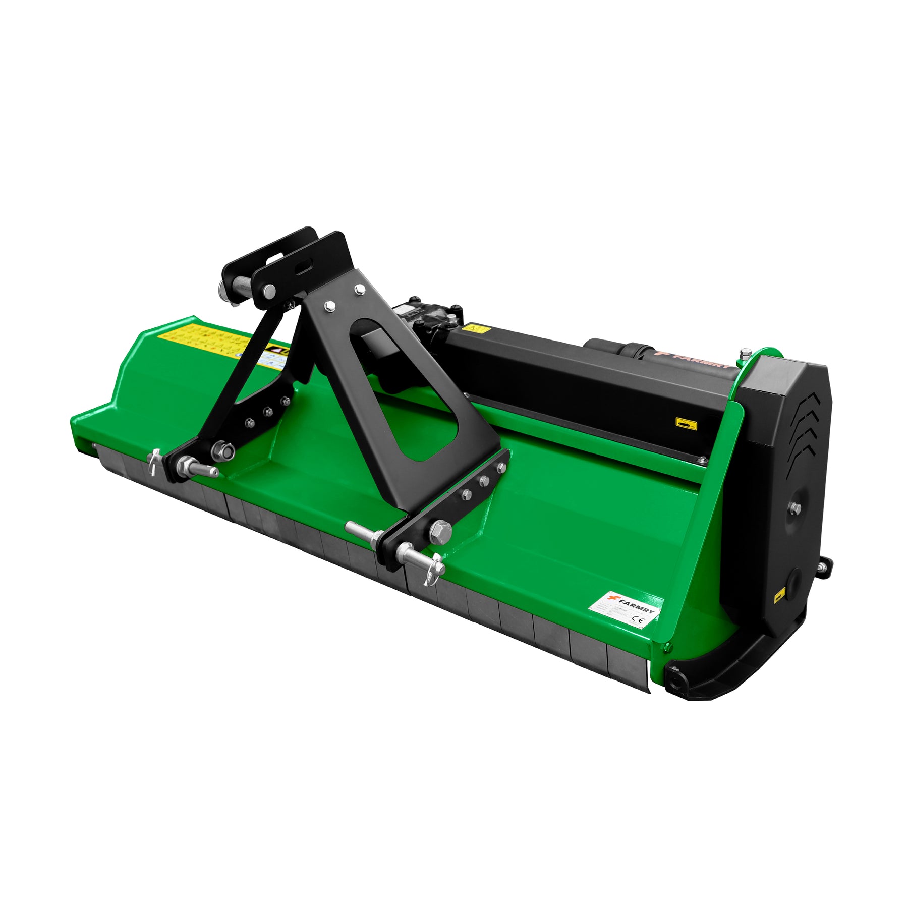 3 Point 61" Flail Mower, PTO Powered 15-35HP Mowing Attachment for Category 1 Tractors, LFS61 Green