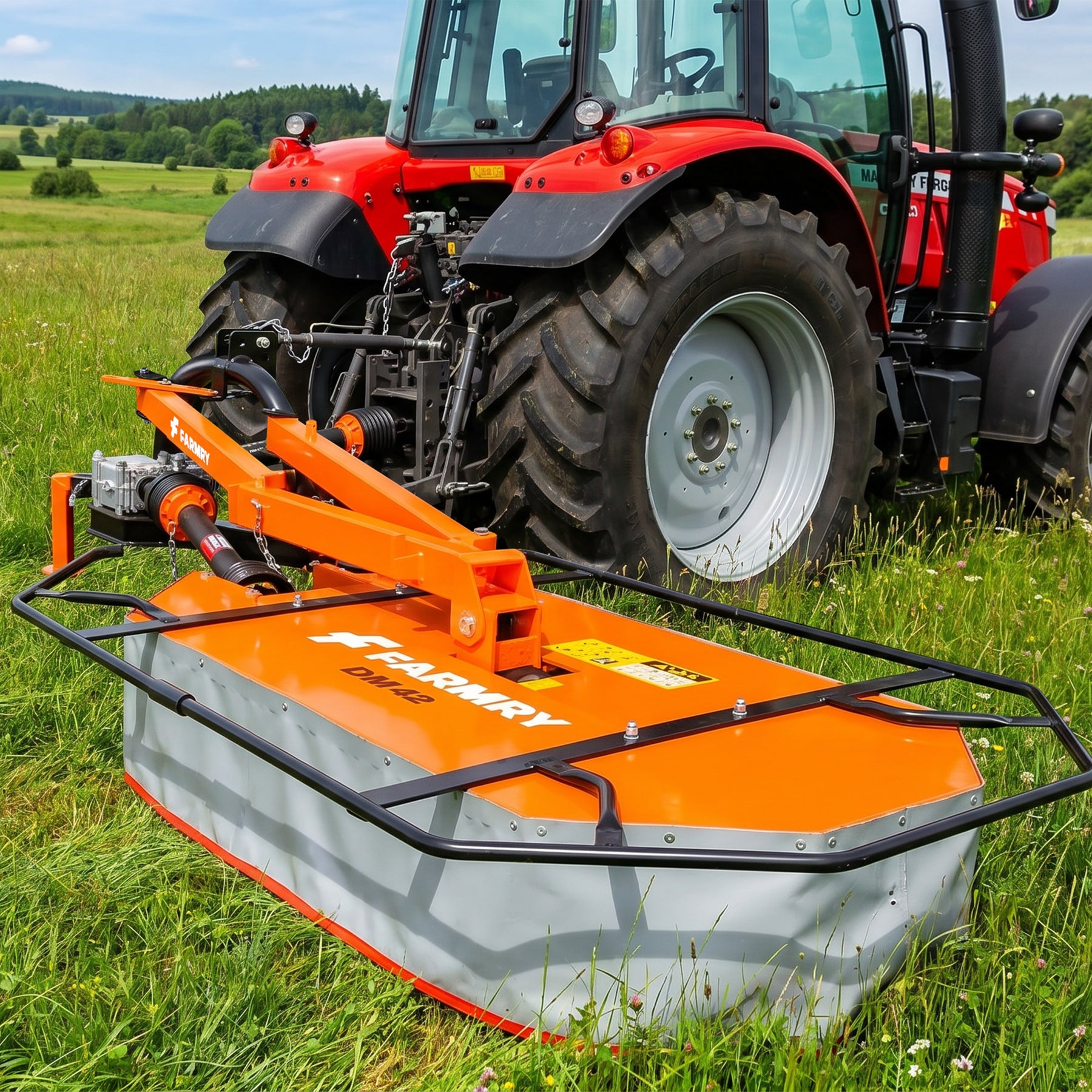 42" Cutting Width, Drum Mower for Tractor, DM42