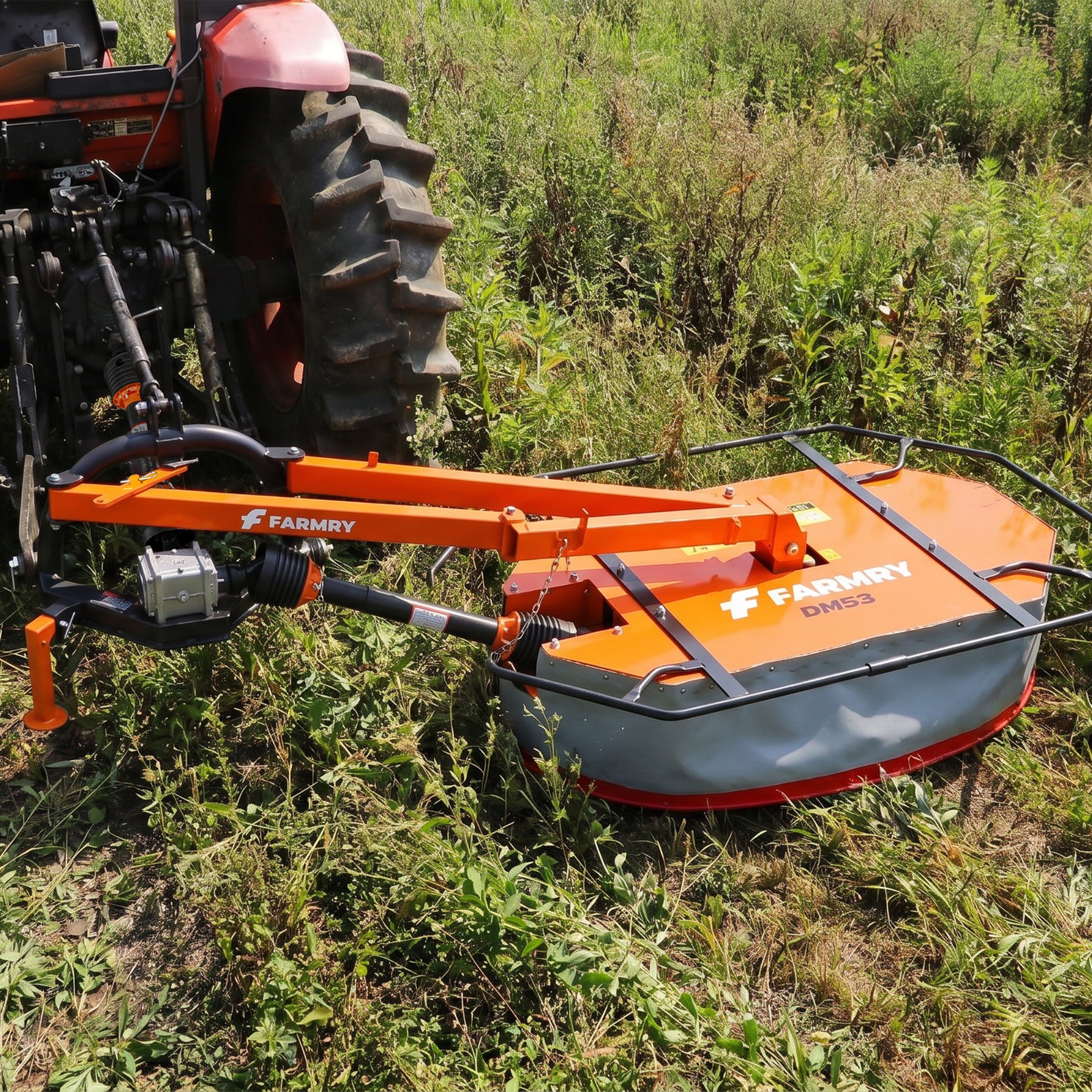 53" Cutting Width, Drum Mower for Tractor, DM53
