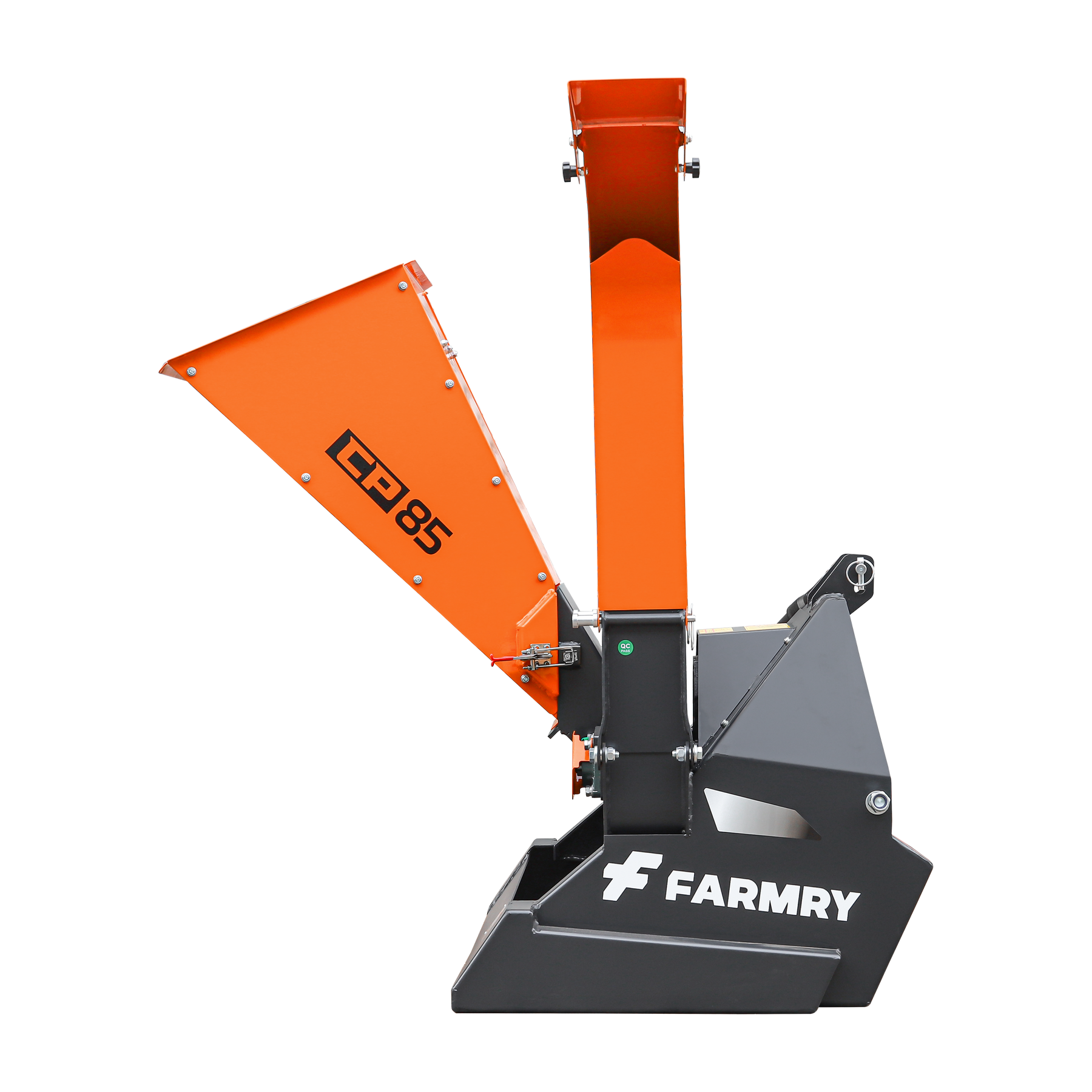 FARMRY PTO Wood Chipper for Tractors | Durable 3-Point Hitch Brush Shredder Model CP85