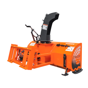 84" Skid Steer Snow Blower, 50-100 HP, REQ. Hydraulic Flow 16-21 GPM, 24" Diameter Impeller, Manual 360° Snow Chute, Snow Shovel for JAM Clearance Included, SSB84