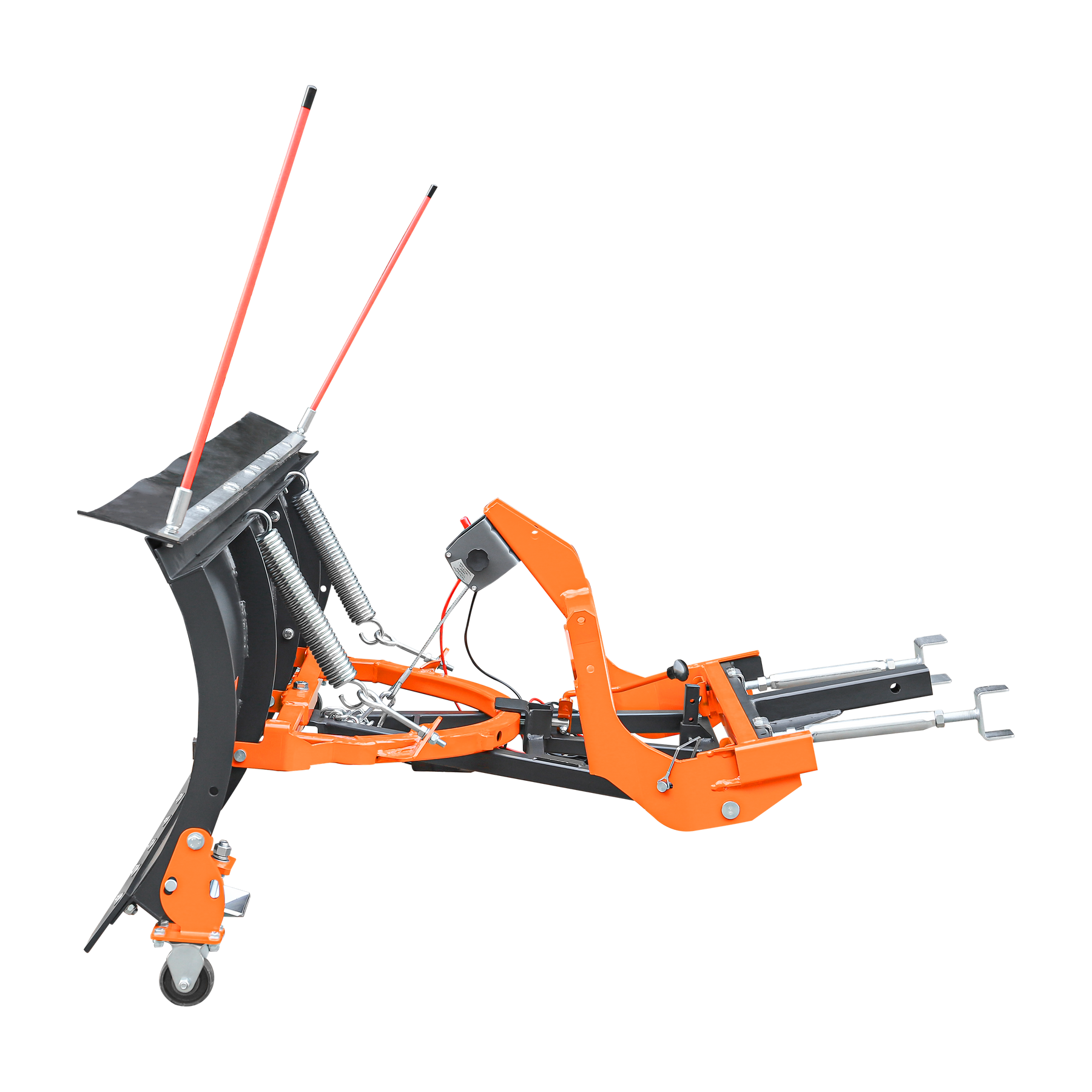 SP84 84" Truck/SUV Front Mount Snow Pusher, Left and Right Angle, 2" Mount Receiver, Wireless Winch Control