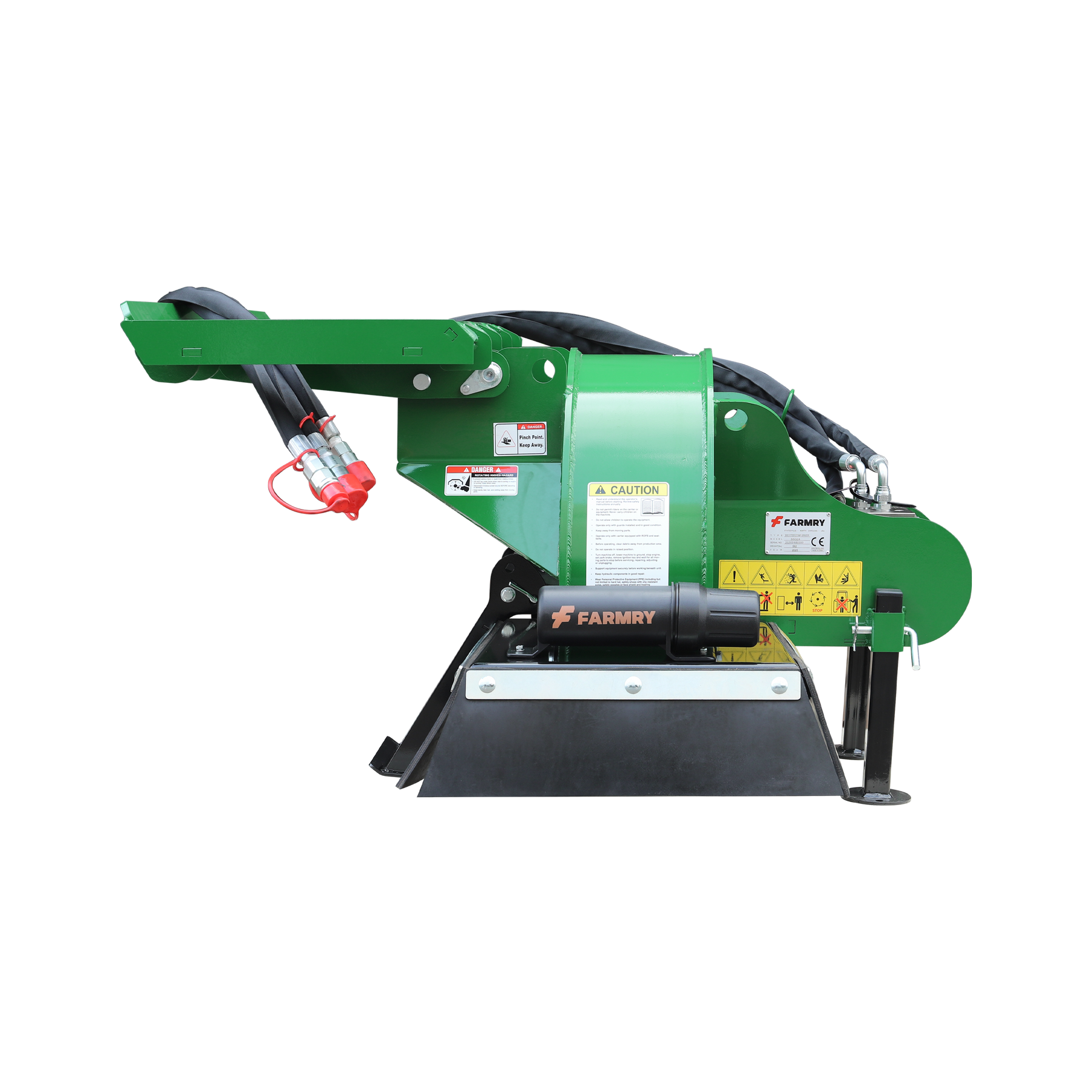 24 inch Stump Grinder for Skid Steer Loader,18 to 23GPM, SSG24(Green)