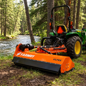 3 Point 65" Offset Flail Ditch Bank Mower for Category 1 Tractors, 25-45HP, VLF65