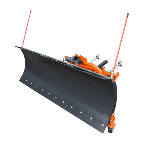 SP72 72" Truck/SUV Front Mount Snow Pusher, Left and Right Angle, 2" Mount Receiver, Wireless Winch Control