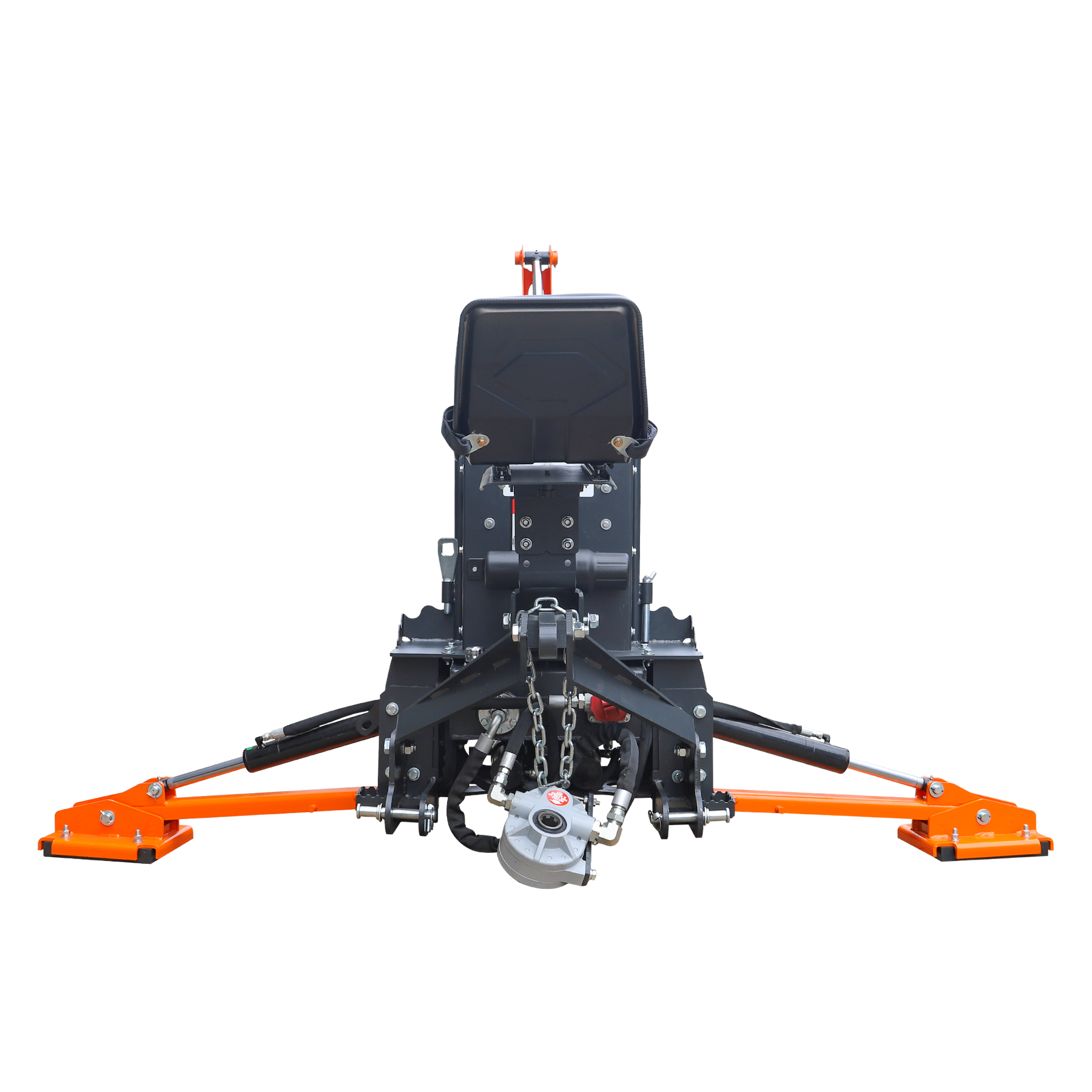 6 ' Compact Tractor Backhoe with Curved Boom, 12" Bucket, Self-Contained Gear Pump&Hydraulic Reservoir included, for 18-35 HP, Cat 1 Hookup, BH600
